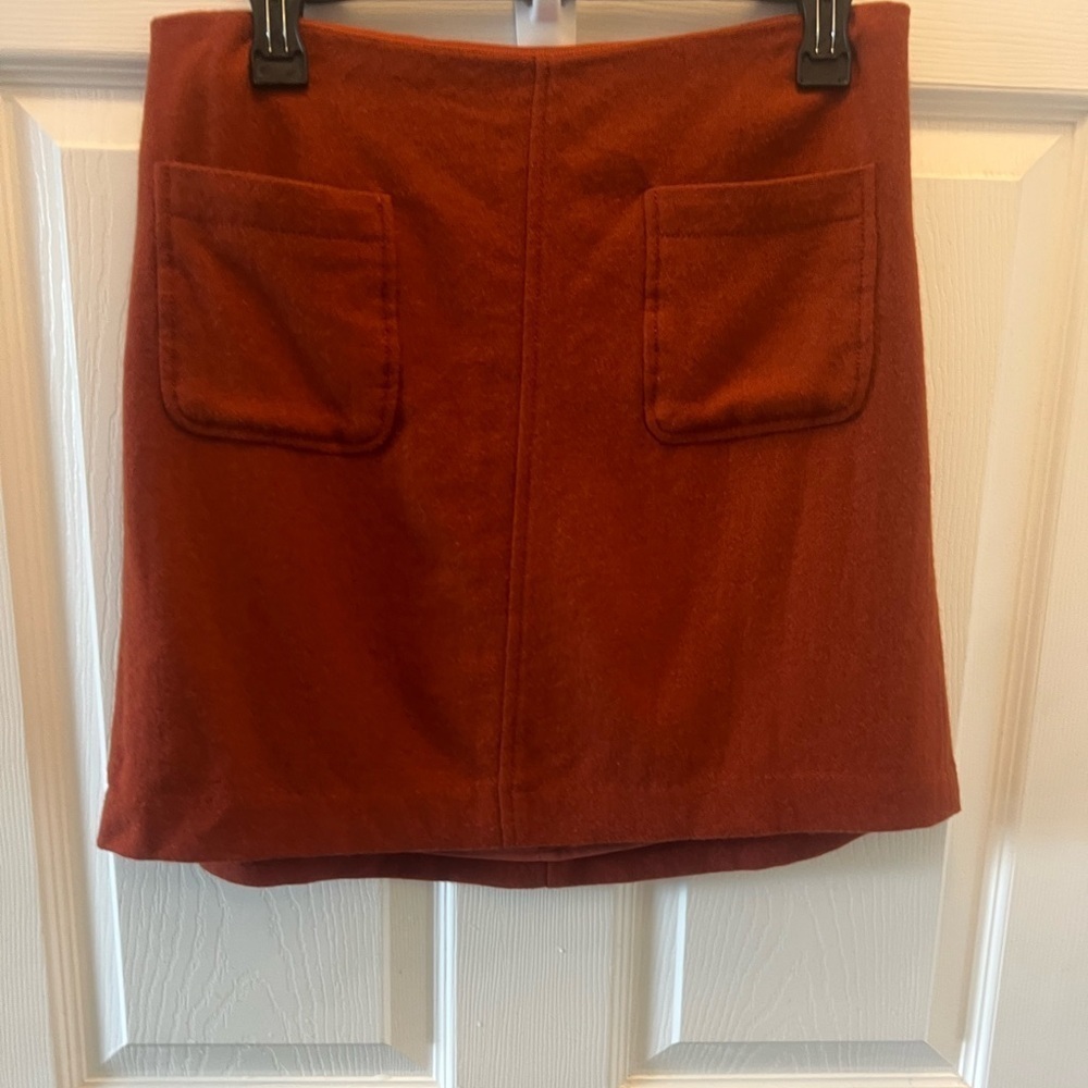 Madewell Burnt Orange Skirt Size 6 Style # AF034